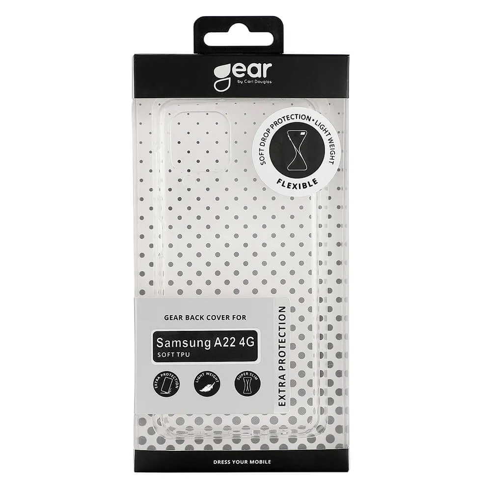 GEAR TPU, Galaxy A22 - Case, Transparent GEAR TPU, Galaxy A22 - Case, Transparent