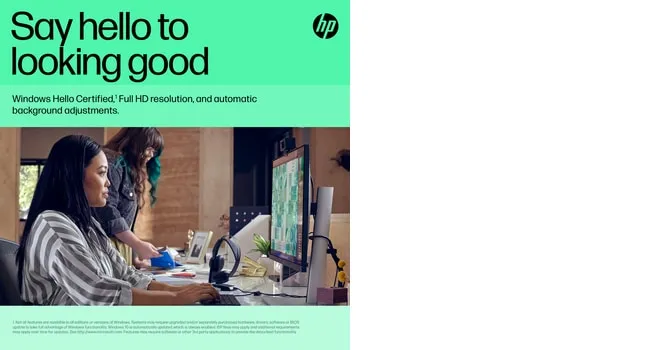HP 625 FHD Full HD 1080p, Autofocus Webcam, Black