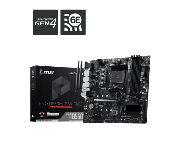 MSI PRO B550M-P WiFi 6E AM4 mATX -emolevy