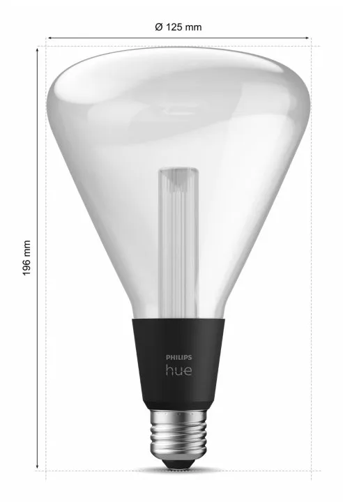 Hue Lightguide Triangle E27 White and Color Ambiance