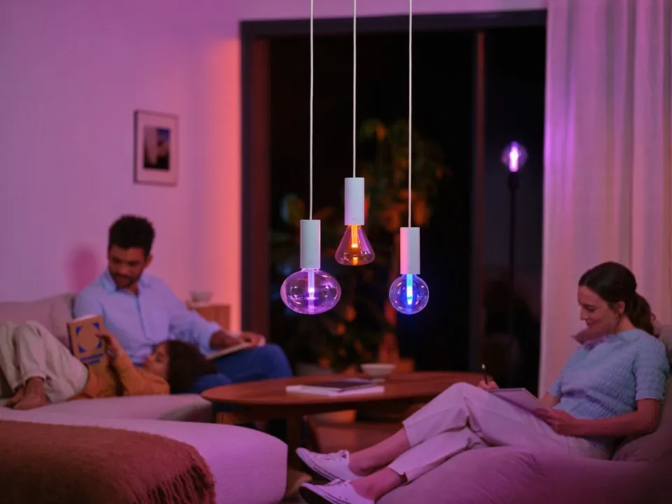 Hue Lightguide Triangle E27 White and Color Ambiance