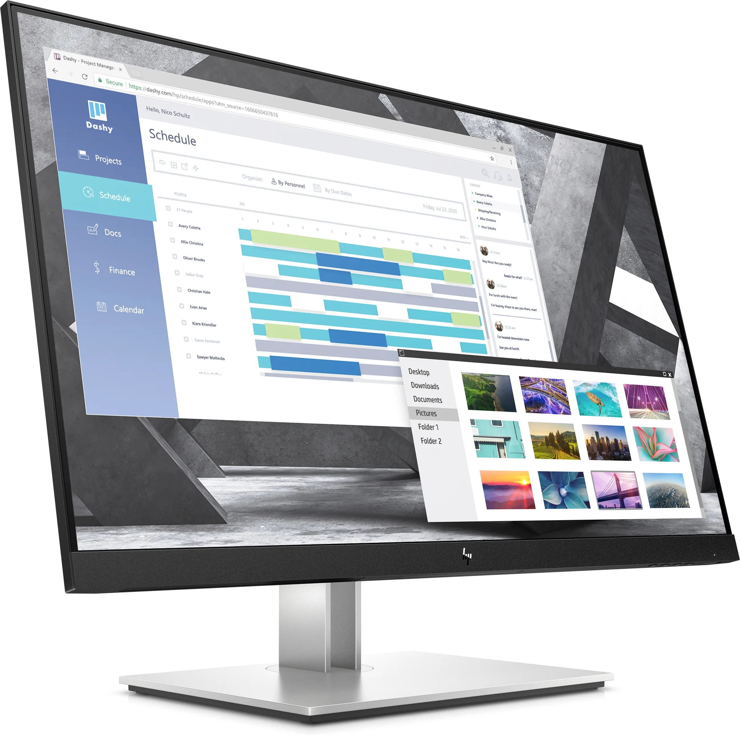 HP 27&quot; E-Series E27q G4, QHD, IPS -n&auml;ytt&ouml;