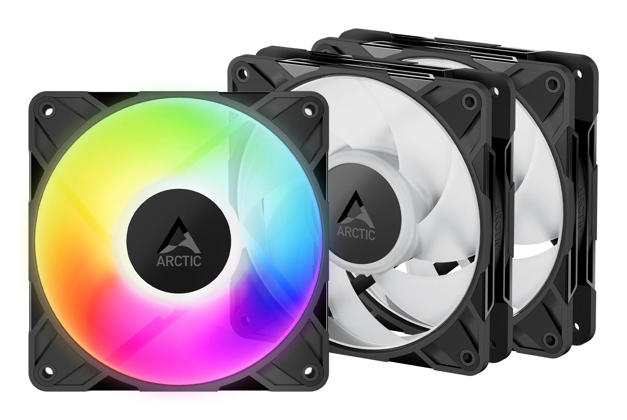 Arctic P12 Pro A-RBG 120mm - case fan, Black, 3 pcs