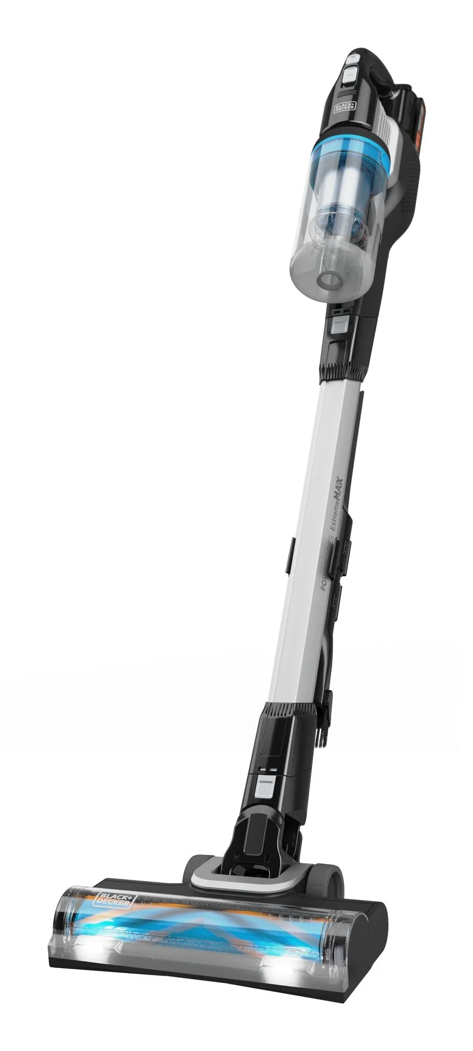 BLACK+DECKER POWERSERIES Extreme Max BHFEB520D1-QW 0.75 L 18V 2 Ah pussiton -varsi-imuri, musta, l&auml;pin&auml;kyv&auml;, valkoinen
