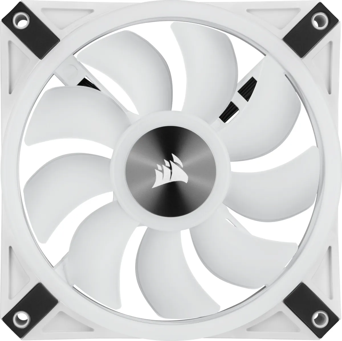 Corsair QL120 RGB, 120mm - chassi fläkt, vit, 3st