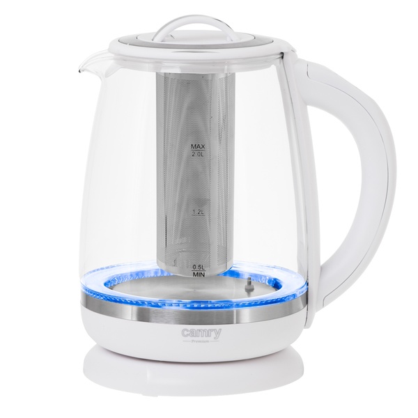 Adler CAMRY CR 1290w kettle, 2.0L, 2200W, White