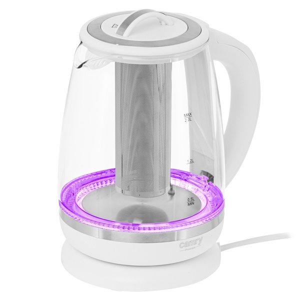 Adler CAMRY CR 1290w kettle, 2.0L, 2200W, White