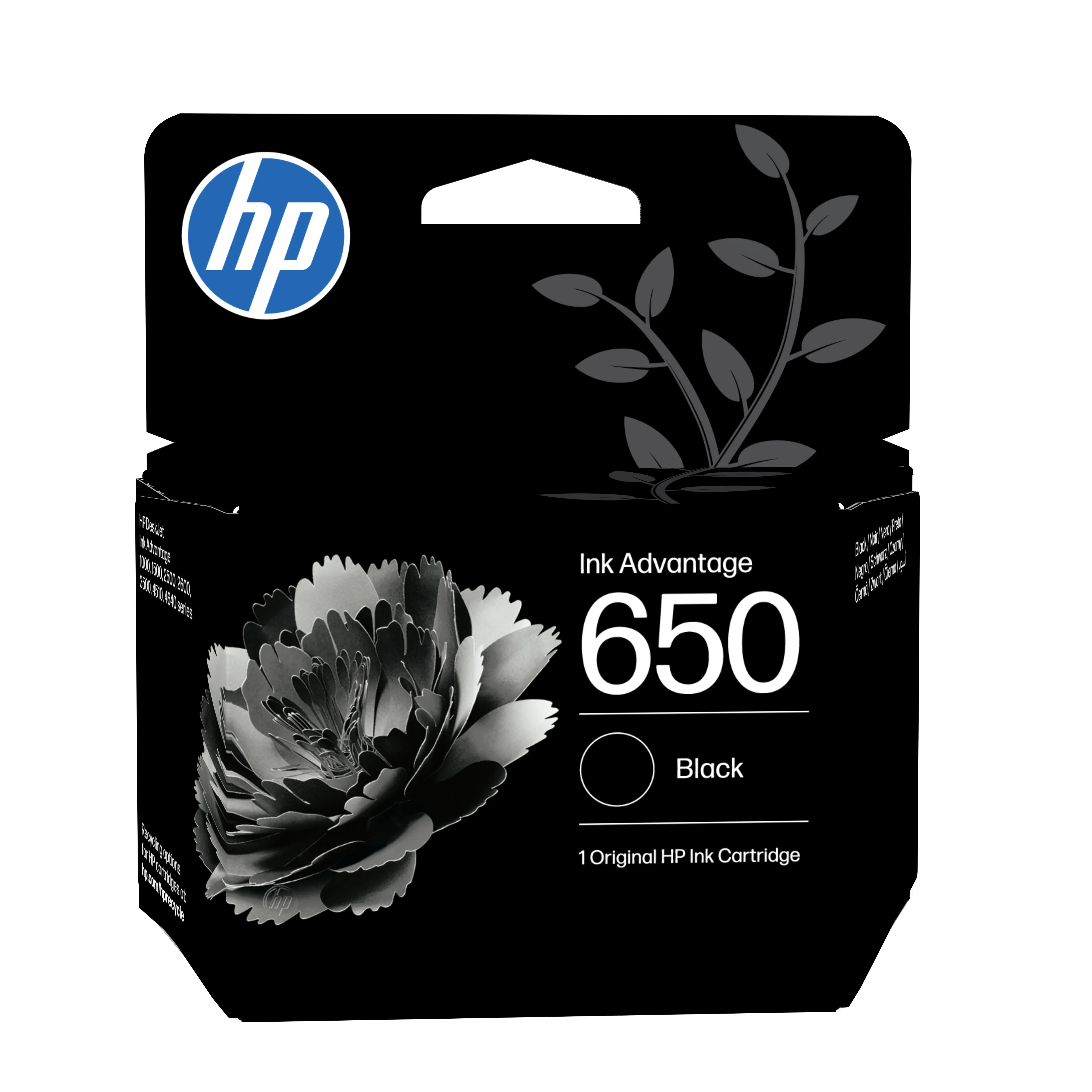 HP 650 ink cartridge, 13.5 ml, Black