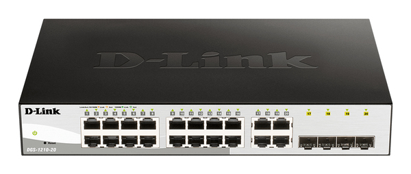 D-Link 16x 10/100/1000 Base-T ports with 4 x 1000Base-T /SFP port