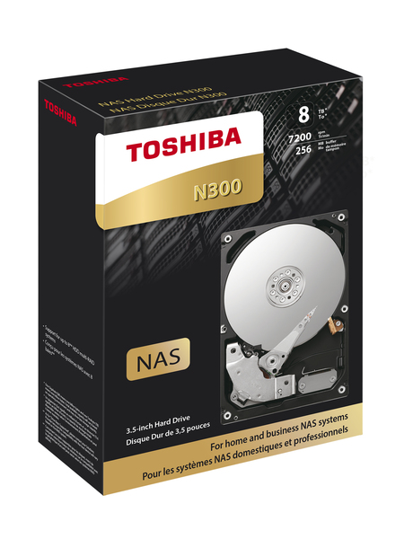 Toshiba 8TB N300, 3.5", SATA, 7200rpm, 128MB - HDD