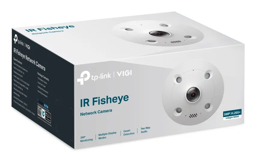 TP-Link VIGI InSight S655I - 5MP Fisheye Network Camera, White