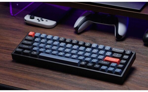 Keychron K6 Pro QMK/VIA Wireless Mechanical Gaming Keyboard, K Pro Red, Black/Grey