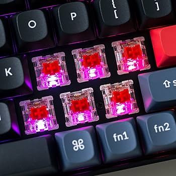 Keychron K6 Pro QMK/VIA Wireless Mechanical Gaming Keyboard, K Pro Red, Black/Grey