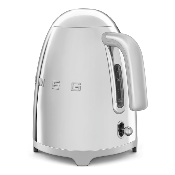 Smeg KLF03SSEU electric kettle, white/steel, 1.7L