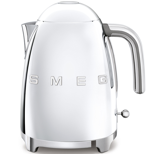 Smeg KLF03SSEU electric kettle, white/steel, 1.7L