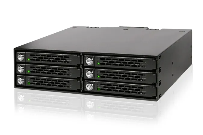 ICY DOCK 6x 2.5" to 1x 5.25" bay mobile rack SATA/SAS metal keylocks
