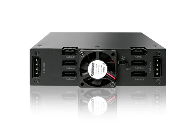 ICY DOCK 6x 2.5" to 1x 5.25" bay mobile rack SATA/SAS metal keylocks