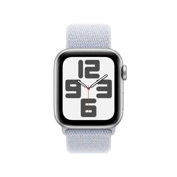 APPLE Watch SE GPS 40mm Silver Aluminium Case with Blue Cloud Sport Loop