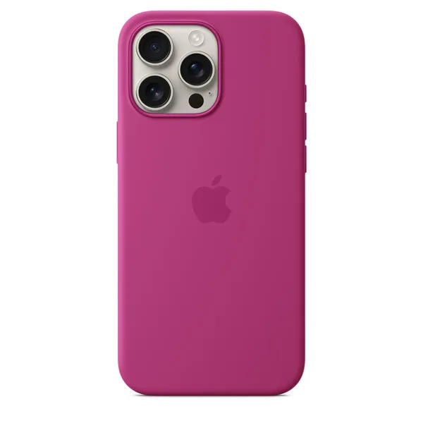 Apple iPhone 16 Pro Max, MagSafe -silikonikuori, Fuksia