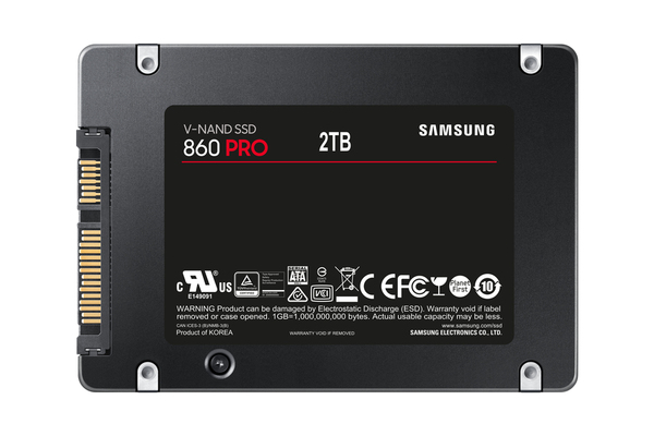 Samsung 2TB 860 PRO, 2.5&quot;, V-NAND, SATA III, 560/530 MB/s -SSD-levy