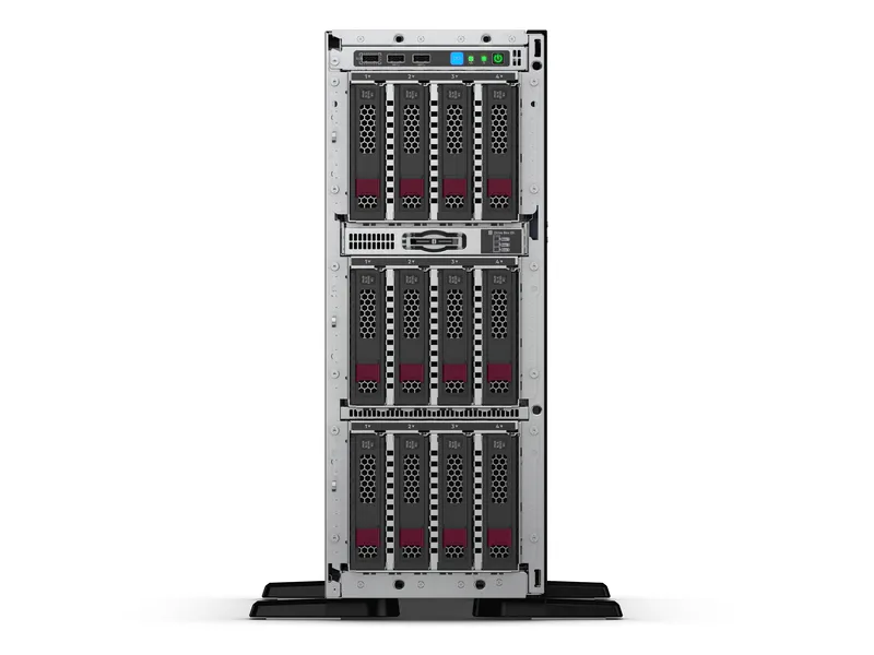 HPE ProLiant ML350 Gen10 Solution - Palvelin - torni - 4U - 2-teinen - 1 x Xeon Silver 4110 / 2.1 GHz - RAM 16 GB - SAS - pikavaihto 2.5" - ei kiintolevyä - Gig