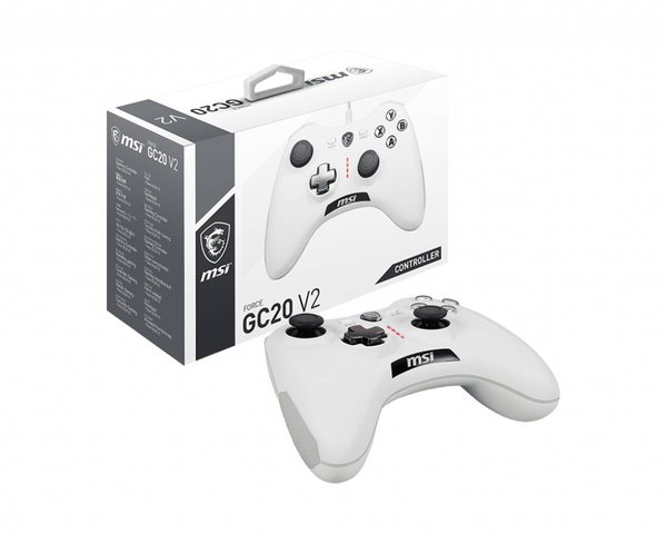 MSI FORCE GC20 V2 White Wireless Gamepad