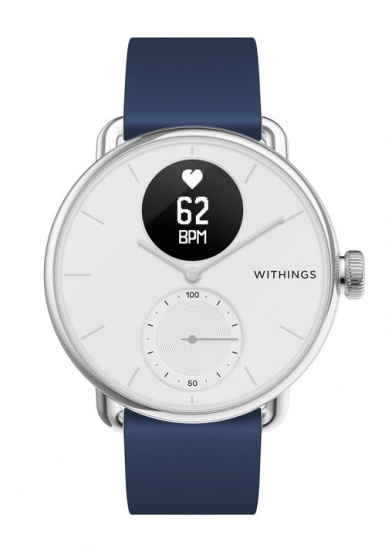 Withings band Deep Blue Silicon Steel HR, Move, Move ECG, Scanwatch 36mm