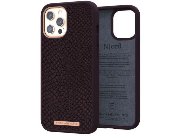 ELEMENTS Salmon Leather Case iPhone 12 Pro Max Purple