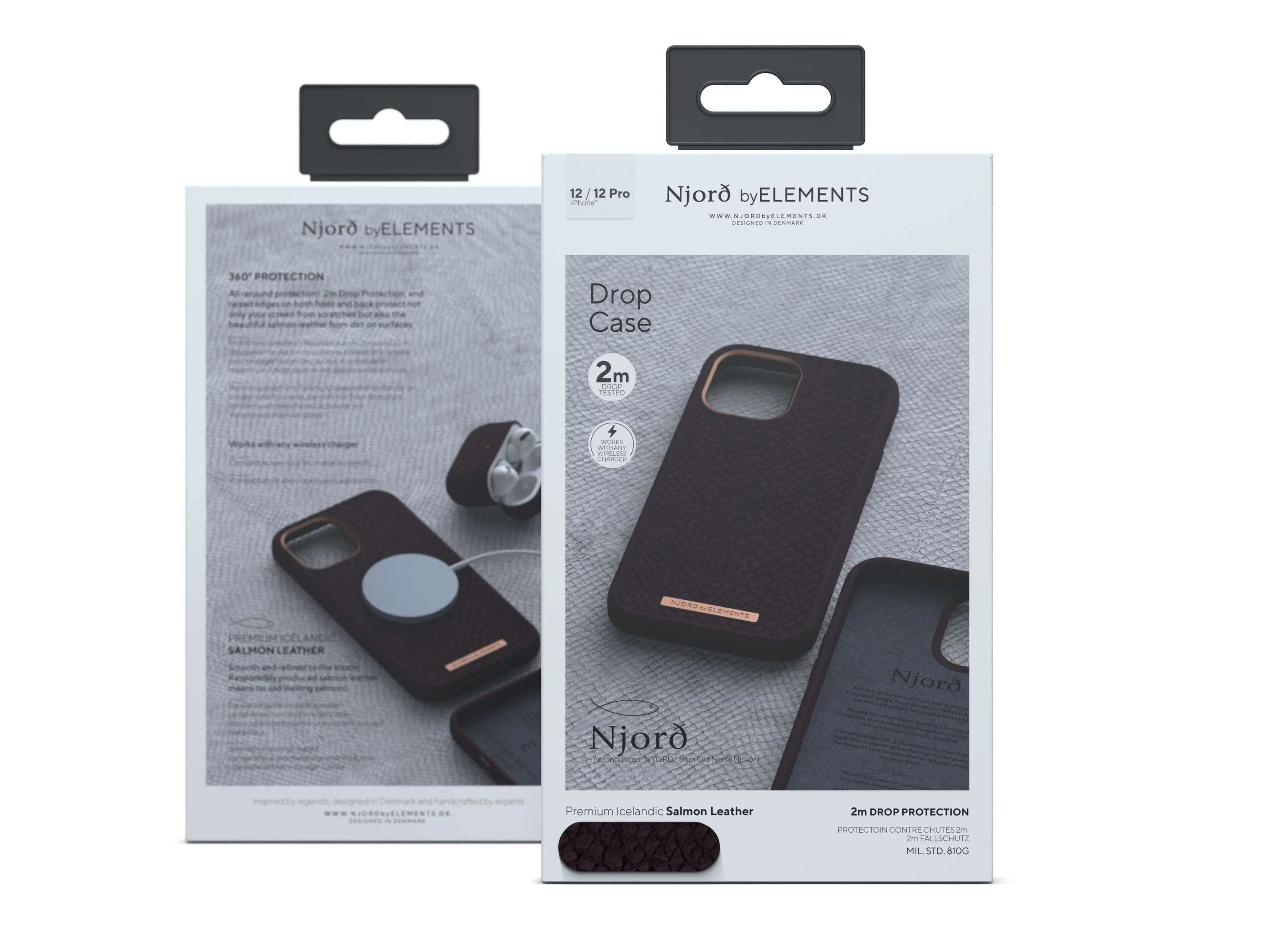 ELEMENTS Salmon Leather Case iPhone 12 Pro Max Purple