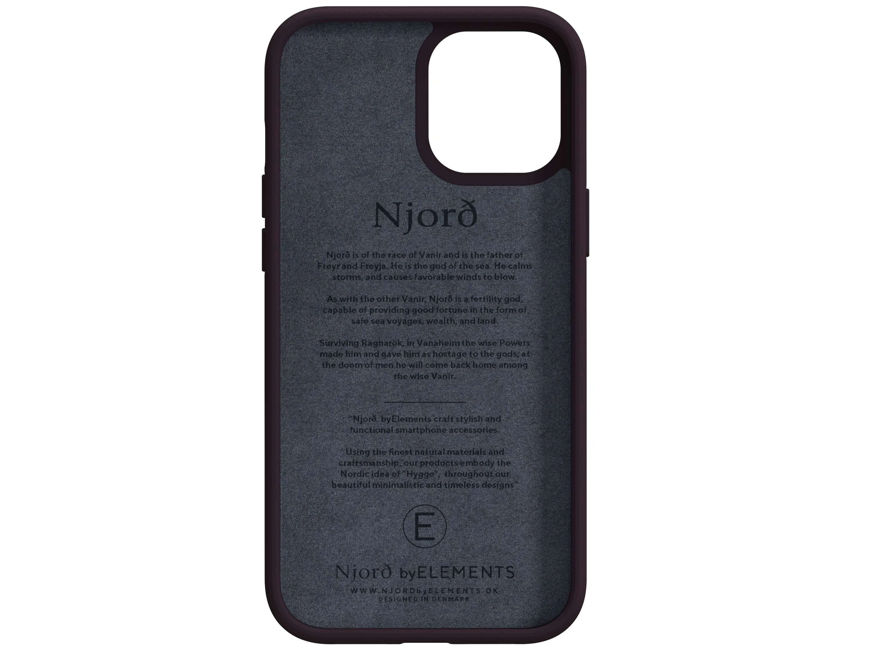 ELEMENTS Salmon Leather Case iPhone 12 Pro Max Purple