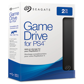 Seagate Game Drive PS4 2TB - extern h&aring;rddisk