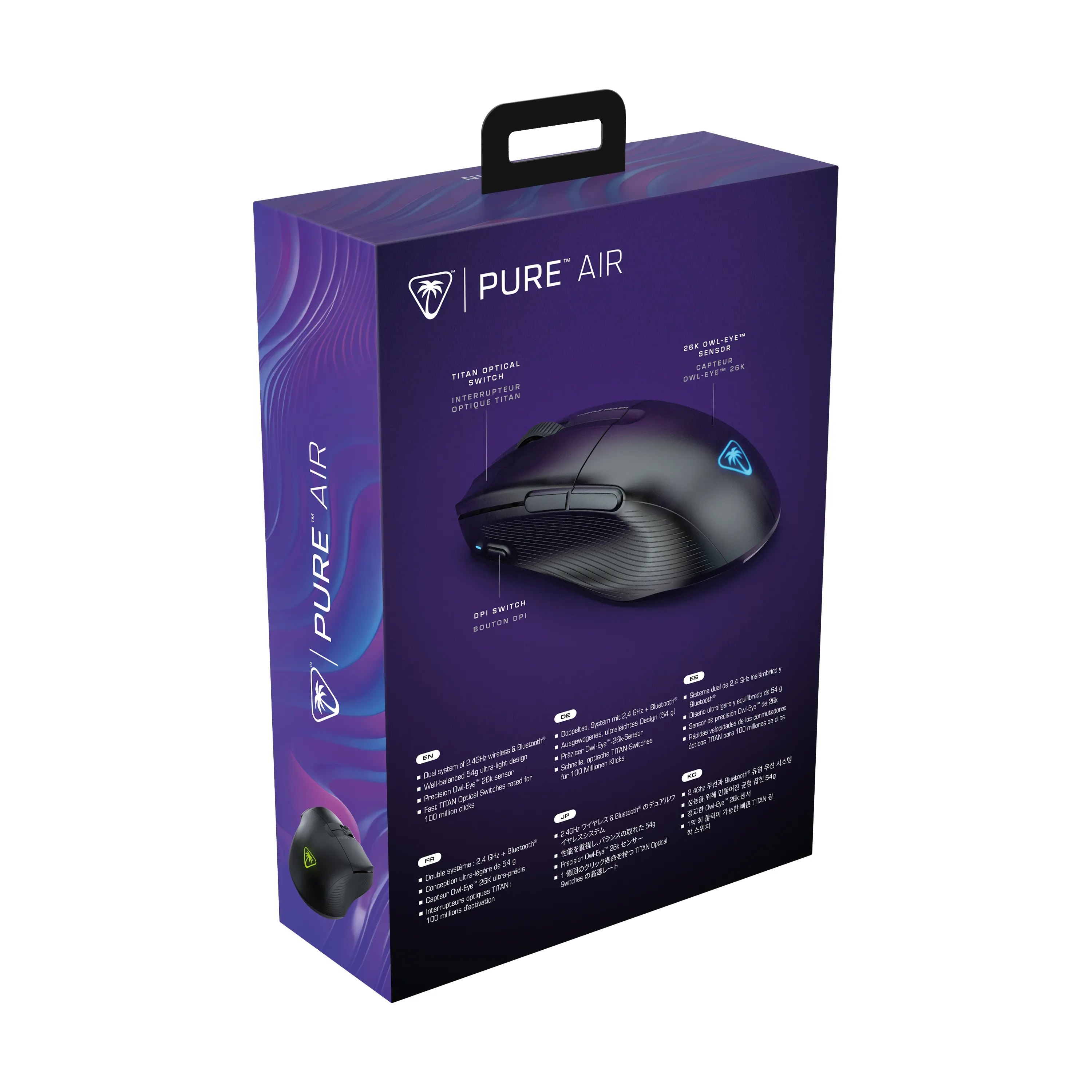 Turtle Beach Pure Air Wireless Gaming Mouse, Black