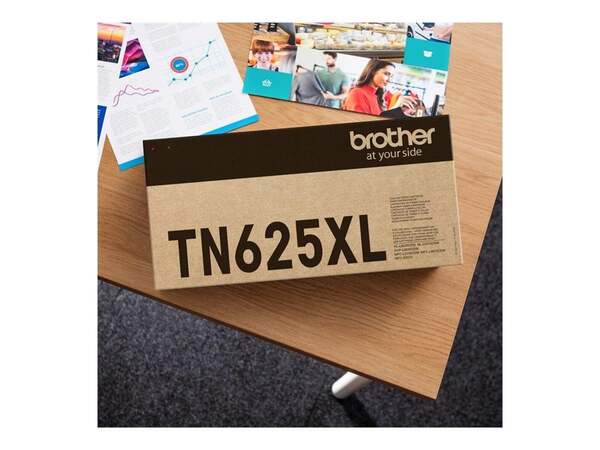 Brother TN625XXLPBK Super High Yield lasertoner, svart