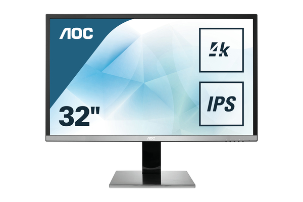 AOC 31.5&quot; U3277PWQU, 4K UHD, MVA - datorsk&auml;rm