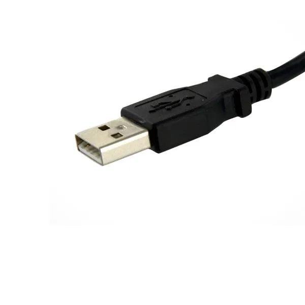 StarTech Panel Mount USB - extension cable, Female/Male USB A Port, 0.60m, Black