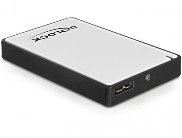 DeLOCK ulkoinen kotelo 1x1,8" micro SATA HDD, USB 3.0,harmaa/must