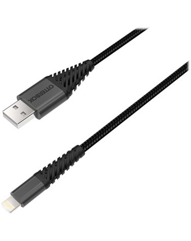 OtterBox USB A - Lightning - kabel, 3 m, Svart