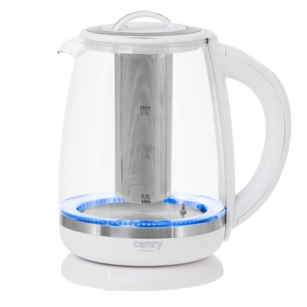 Adler CAMRY CR 1290w kettle, 2.0L, 2200W, White
