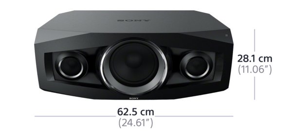 SONY GTKN1BT NEO-TANK 100W iPhone iPod MP3 USB BT NFC AM FM radio Multi color LED speaker