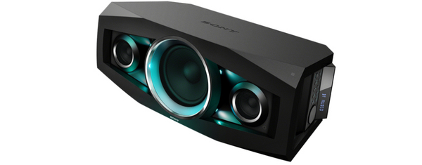 SONY GTKN1BT NEO-TANK 100W iPhone iPod MP3 USB BT NFC AM FM radio Multi color LED speaker