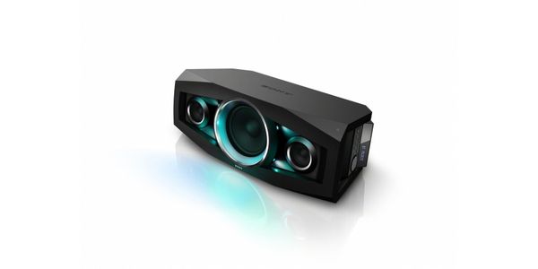 SONY GTKN1BT NEO-TANK 100W iPhone iPod MP3 USB BT NFC AM FM radio Multi color LED speaker