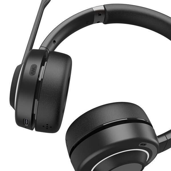 MIXX HB20S tr&aring;dl&ouml;s headset + laddst&auml;llning, svart