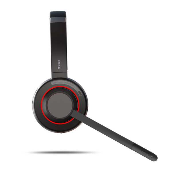 MIXX HB20S tr&aring;dl&ouml;s headset + laddst&auml;llning, svart