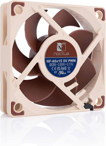 Noctua NF-A6x15 5V PWM 60 mm tietokonetuuletin, ruskea