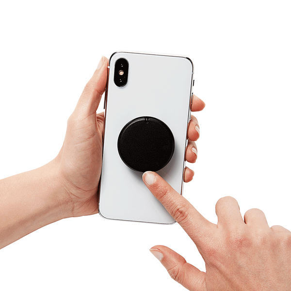 POPSOCKETS Mirror Black Gloss Avtagbart Grip med St&auml;llfunktion LUXE PopMirror