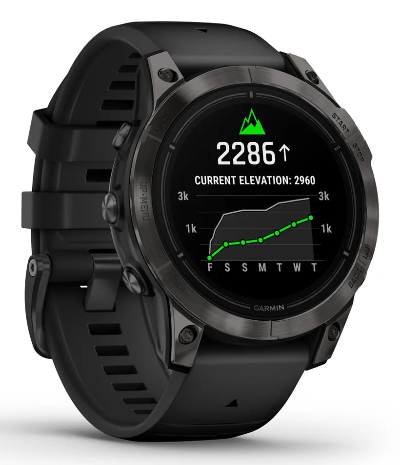 Garmin epix Pro (Gen 2) Sapphire Edition 47mm AMOLED -urheilukello, musta