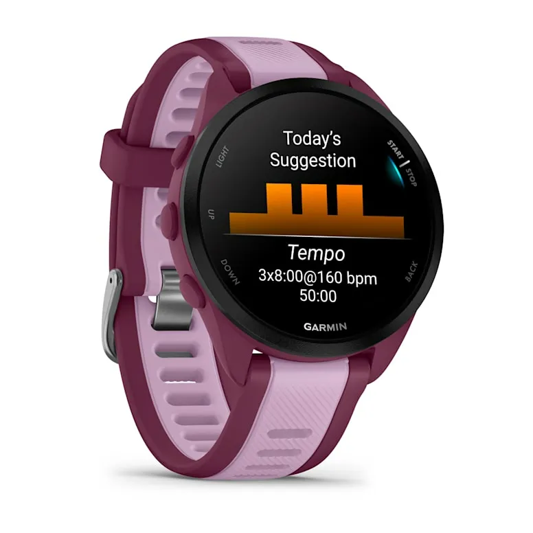 Garmin Forerunner 165 Music - tr&auml;ningsklocka, R&ouml;d / Lila