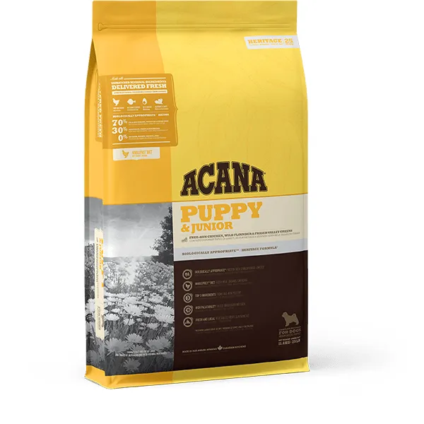 ACANA Puppy, Dry food for dogs, Grain Free, 11.4kg
