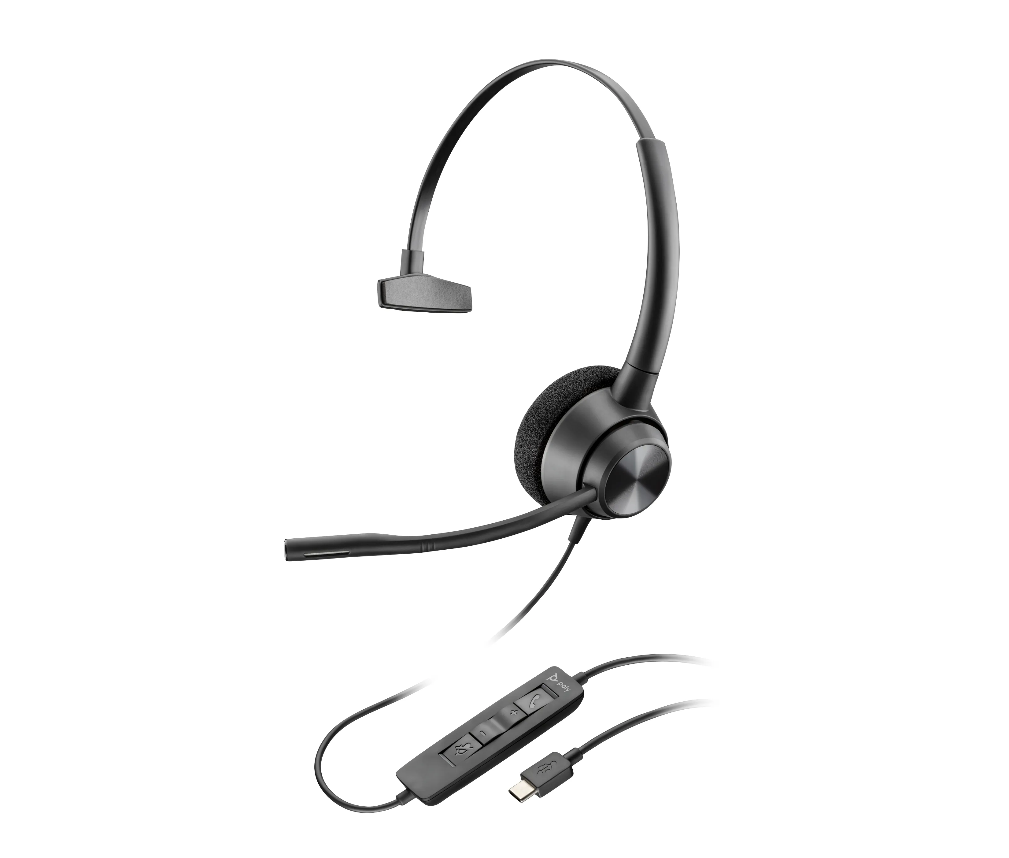 Poly EncorePro 310 USB-C Mono - headset, Black
