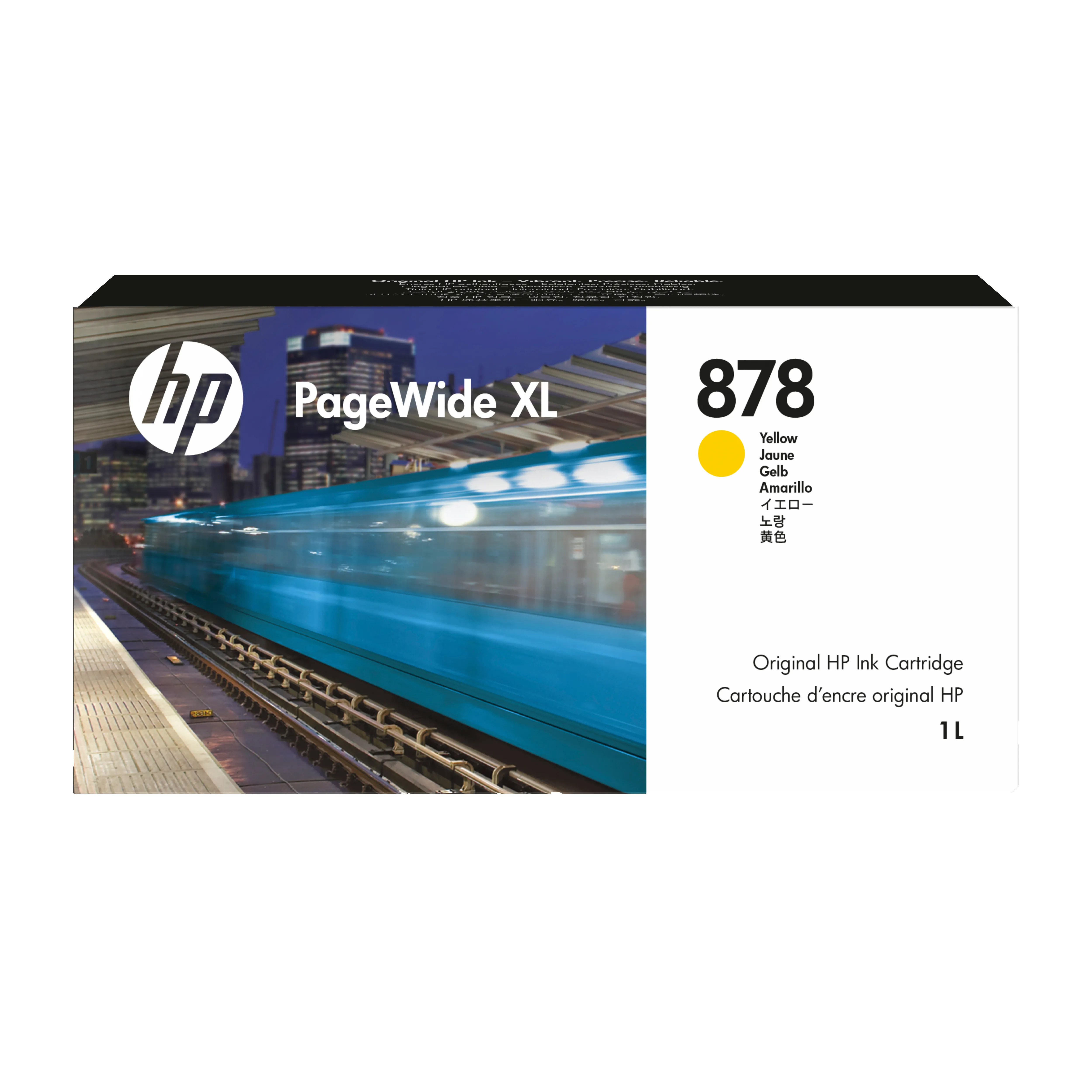 HP PageWide XL 878 Ink cartridge, 1 L, Yellow